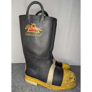 Weinbrenner Thorogood Hellfire Structural Rubber Boots Firefighter 10.5 W Wide